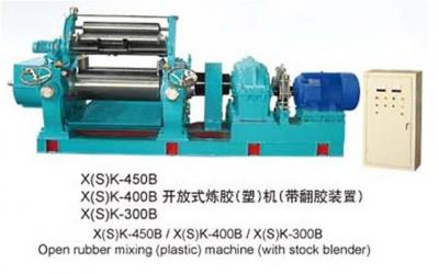  B型 >> X(S)K-450B/X(S)K-400B/X(S)K-300B 開(kāi)放式煉膠（塑）機 (帶翻膠裝置）